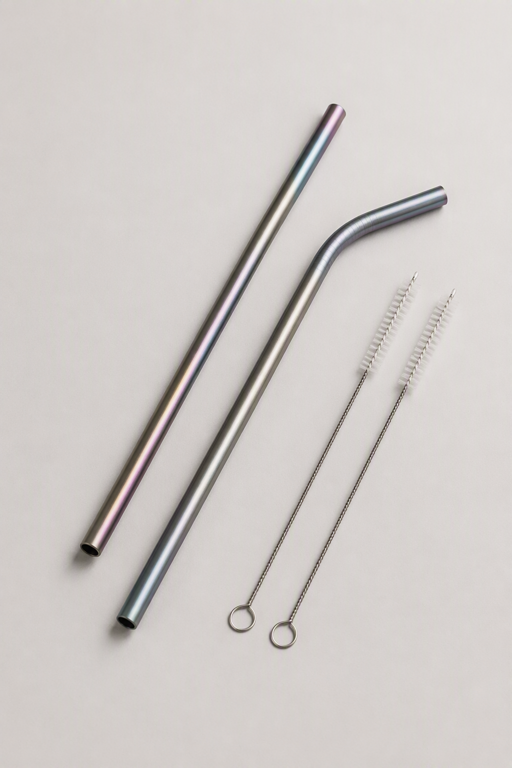 Titanium Straws + Brush Set